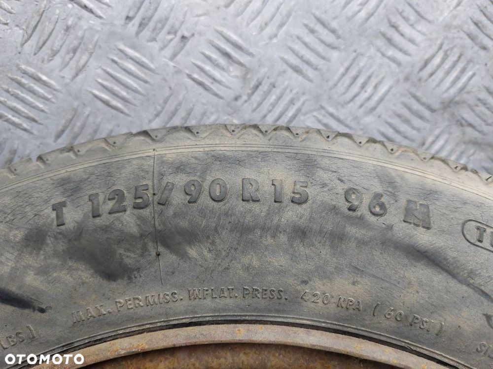 KOŁO DOJAZDOWE DOJAZDÓWKA 4X100 4Jx15 ET38 FI60,1 125/90R15 RENAULT - 6