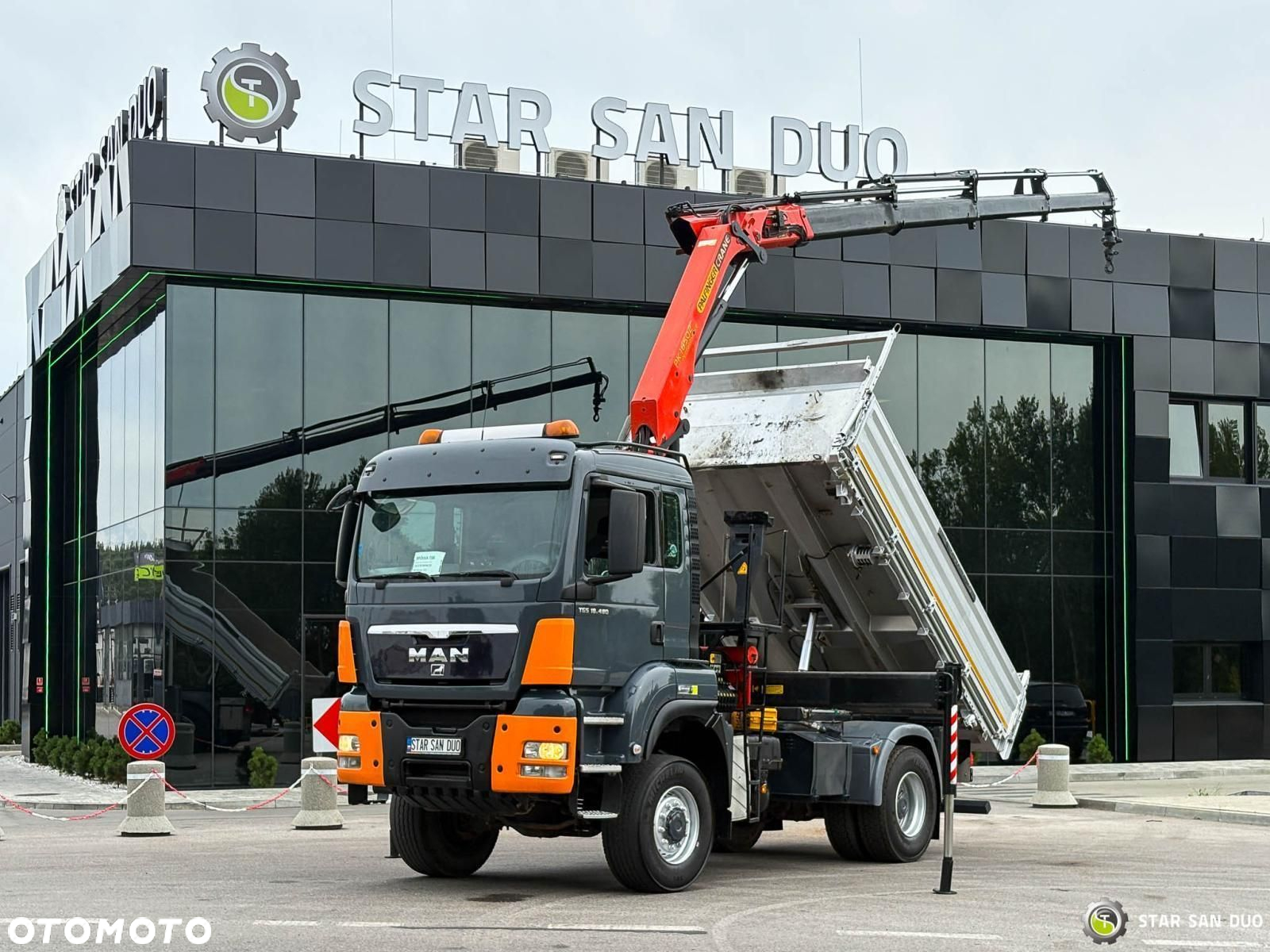 MAN TGS 18.480 4x4 PALFINGER PK 16502 HDS Żuraw Wywrotka Crane - 2