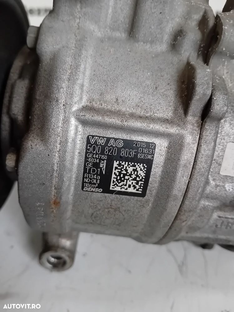 Compresor Clima Ac Vw Golf 7 Caddy Skoda Octavia Seat Leon Audi A3 8V 1.4 TSI CPW 5Q0820803F 2012-20 - 7