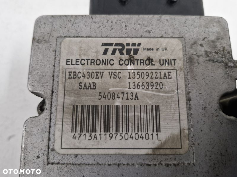 SAAB 93 9-3 2 II 2.0 B POMPA ABS HAMULCOWA HAMULCA 13663920 12801324 - 9