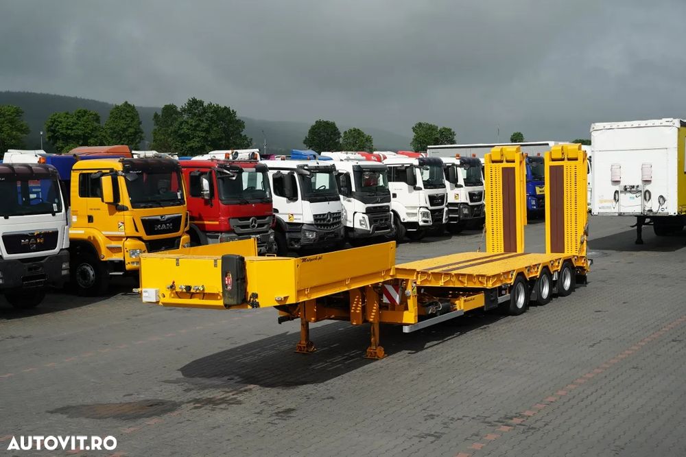 Louault TRACTOR 13,6 M / BETON JOS / PLATFORMĂ HIDRAULICĂ / RAMPE HIDRAULICE / AX DE DIRECȚIE / TRONCIU / LĂRGIRE - 3
