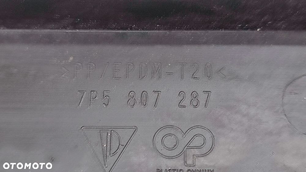 PORSCHE CAYENNE II 10-17R PODKLADKA PODSTAWA TABLICY REJESTRACYJNEJ PRZOD 7P5807287 - 4