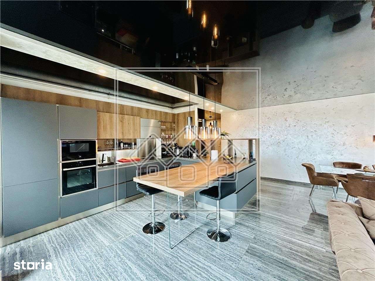 Penthouse 4 camere, 4 terase (60 mp), mobilat + utilat modern, 120 mpu — fotografia 2