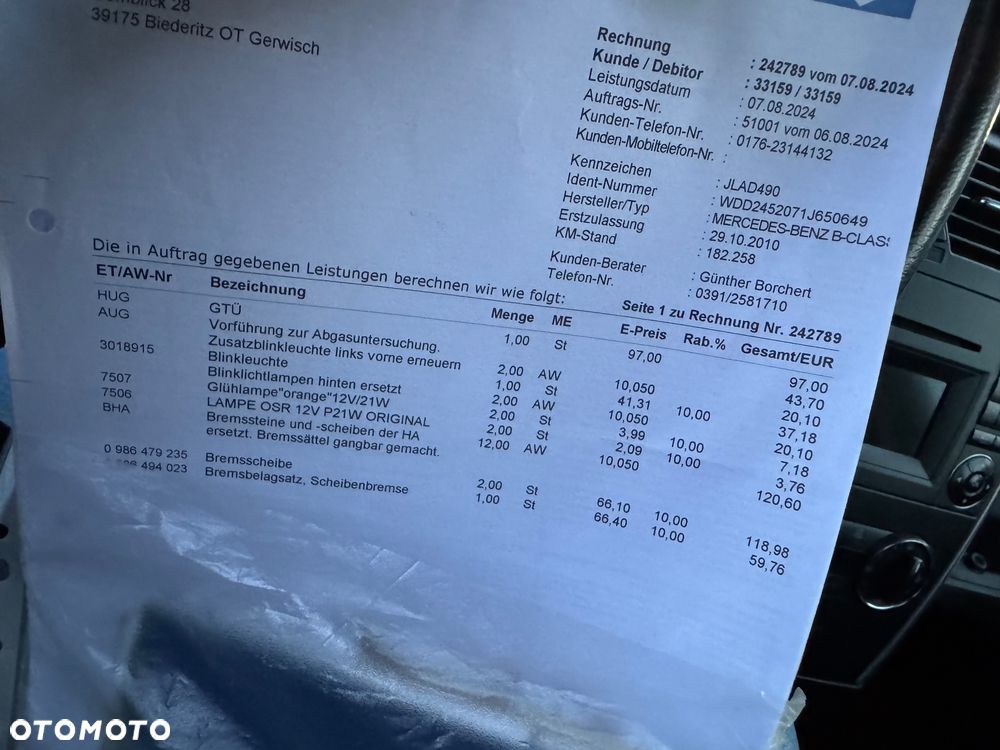 Mercedes-Benz Klasa B - 8