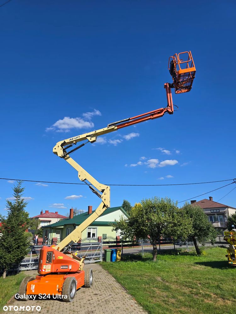 JLG M450AJ podnośnik przegubowo teleskopowy 16m Hybryda diesel+elektryczny //1267Mth// genie haulotte zwyżka Podnośnik koszowy podest ruchomy Access platform Cherry picker boom lift Koła nie brudzące - 19