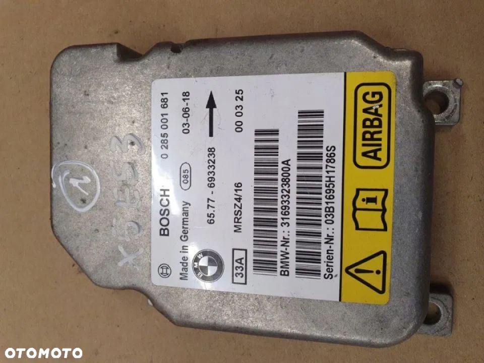 MODUŁ SENSOR AIRBag bmw e46 6933238 - 1
