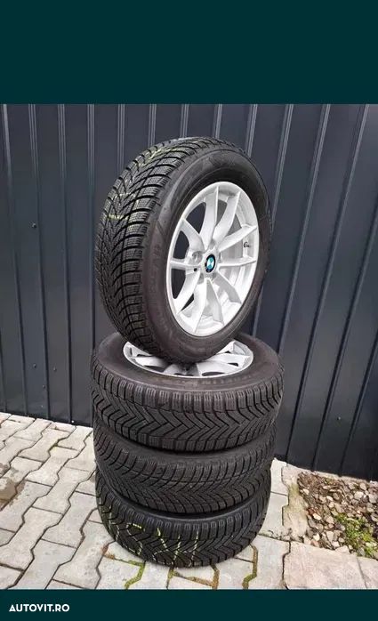 Set Jante BMW R16 Originale + Anvelope Iarna ca Noi! - 1