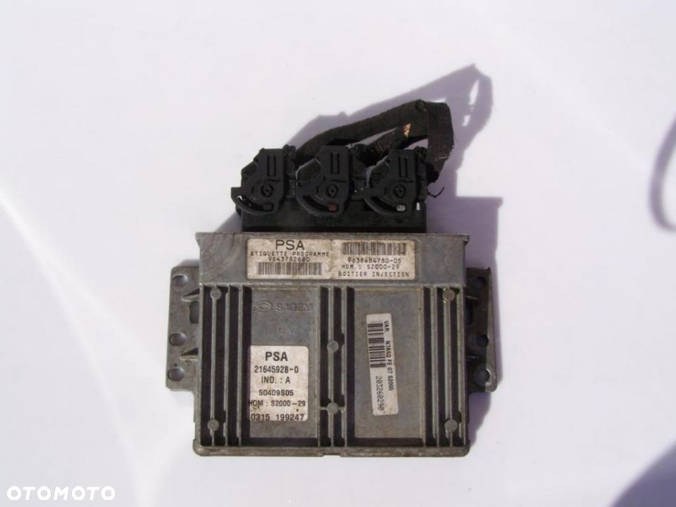 KOMPUTER STEROWNIK CITROEN XSARA 9643782680 - 1