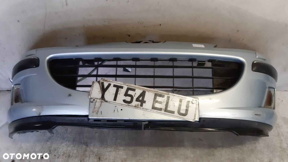 + ZDERZAK PRZÓD PRZEDNI PEUGEOT 407 EYL BŁĘKITNY SPRYSKIWACZE LAMP XENON HALOGENY - 1
