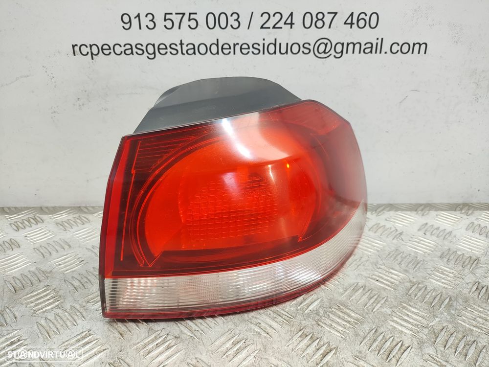 Farolins traseiros trás direito esquerdo originais Volkswagen Golf VI 5K Carro 3 e 5 portas de 2008 a 2013 - 12