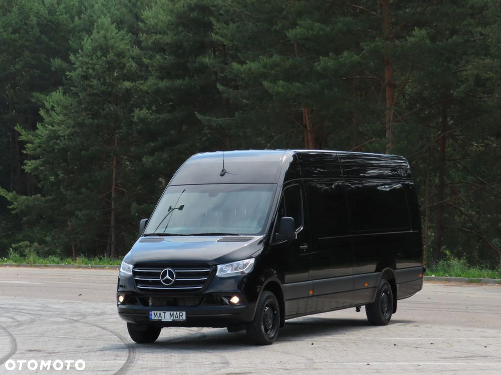 Mercedes-Benz Sprinter 319 CDI 190 KM Ekstra Długi Wysoki Dach LONG MAXI + 4800 mm Furgon Blaszak Rozstaw Osi 4325 mm Ładowność 881 Kg HAK 2800 Kg Stan Jak Nowy GOTOWY I DOSTEPNY POLECAM - 1
