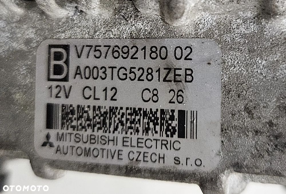 Peugeot 207 308 Citroen C4 1.4 1.6 16V VTi THP alternator Mitsubishi  CL12 V 757692180-02 - 2