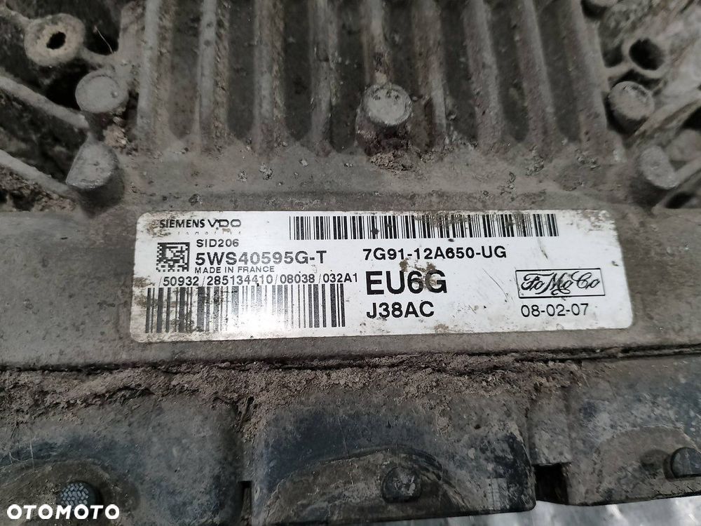 KOMPUTER, STEROWNIK FORD MONDEO MK4 7G91-12A650-UG 5WS40595G-T 2.0 TDCI - 4