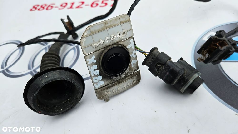 BMW X3 E83 LIFT Czujnik ultradźwiękowy wtyczka kątowa Czujnik PDC tył 9139868 - 5