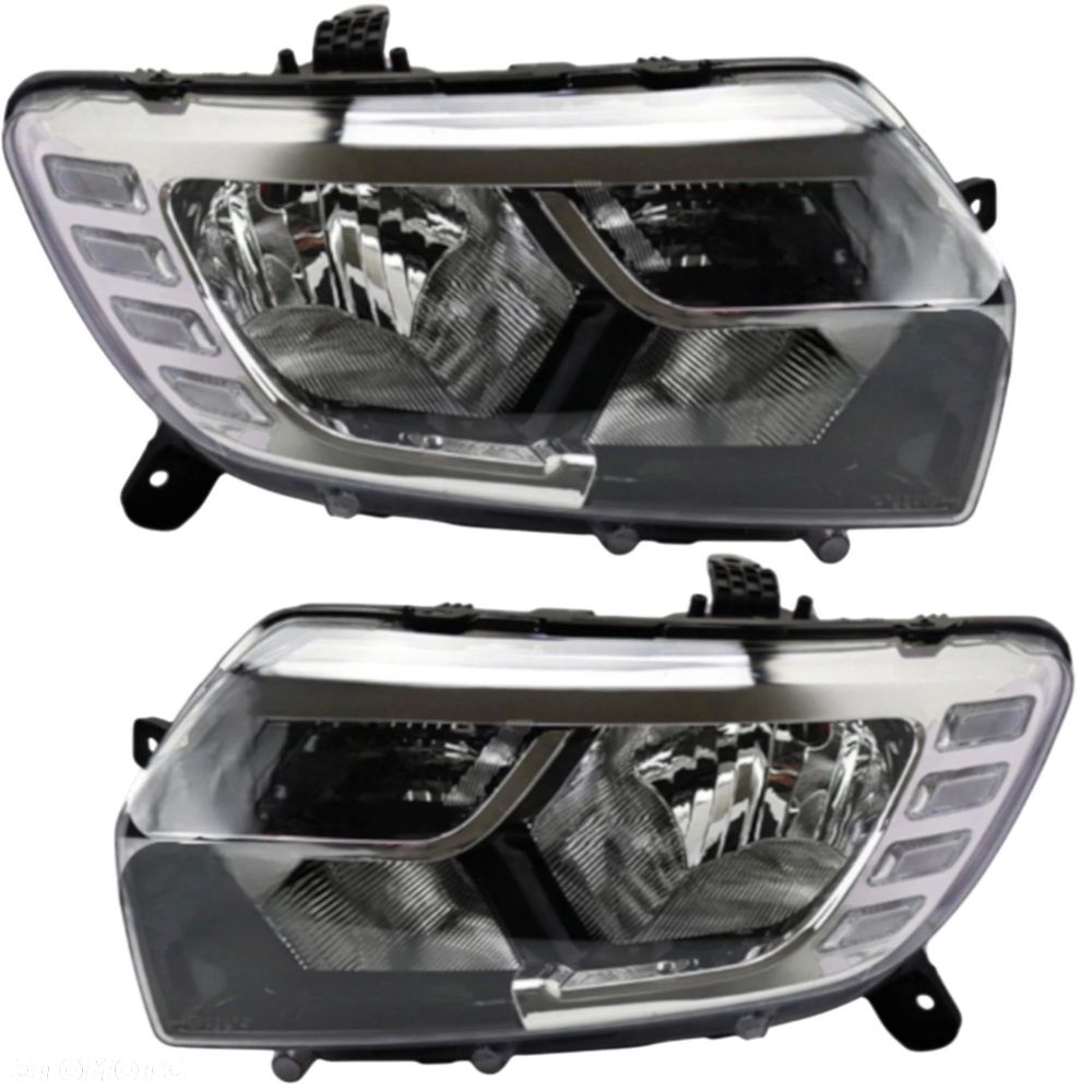 LAMPA PRZÓD REFLEKTOR PRAWY LEWY LED DACIA SANDERO LOGAN II 2017-2021 - 1