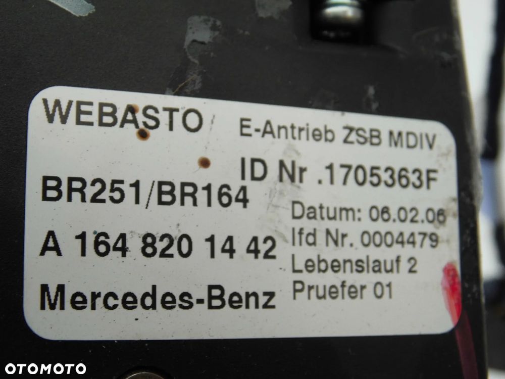 SILNICZEK SZYBERDACHU MERCEDES R W251 W164 ORYGINAŁ - 3