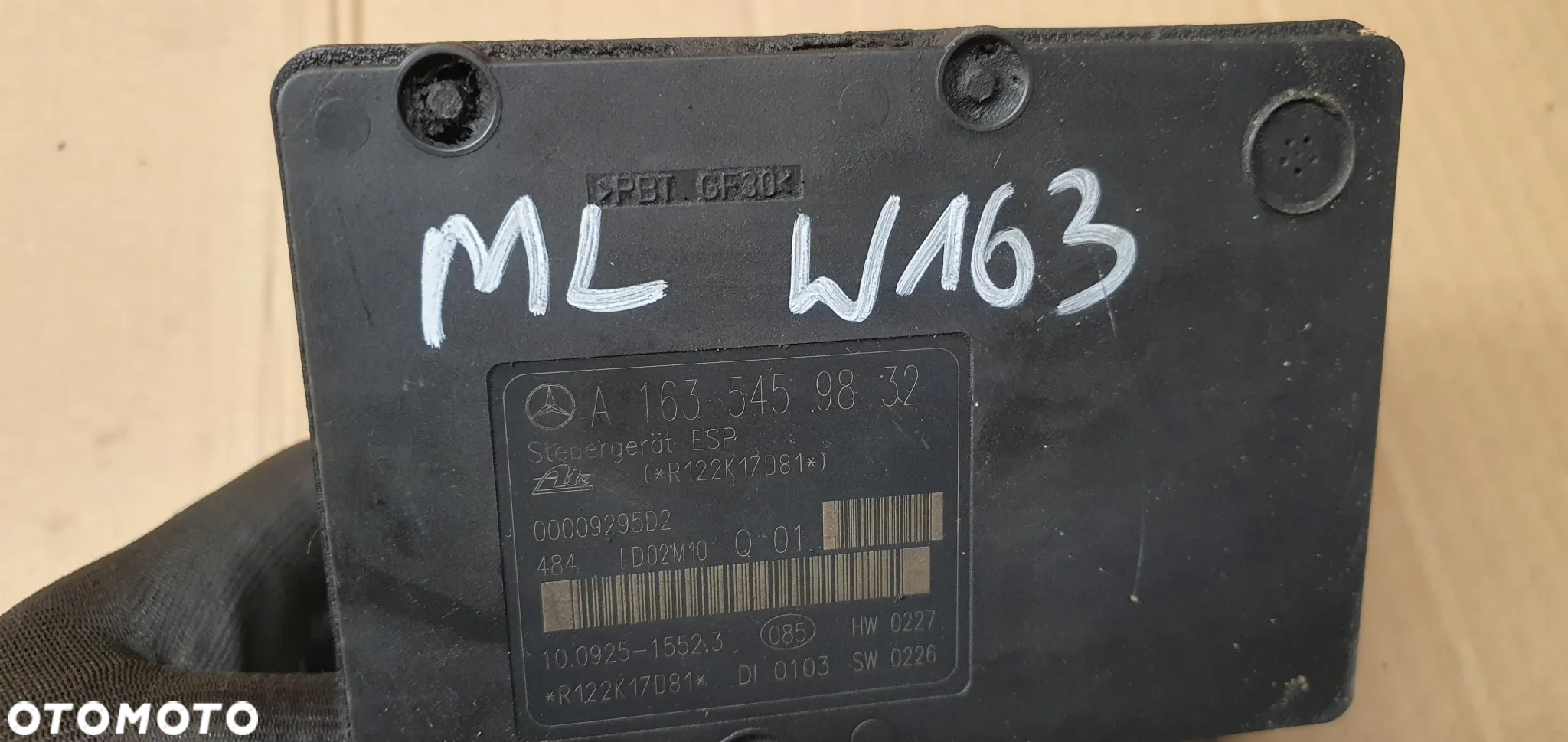 Pompa sterownik ABS Mercedes ML W163 Lift A1635459832 - 9