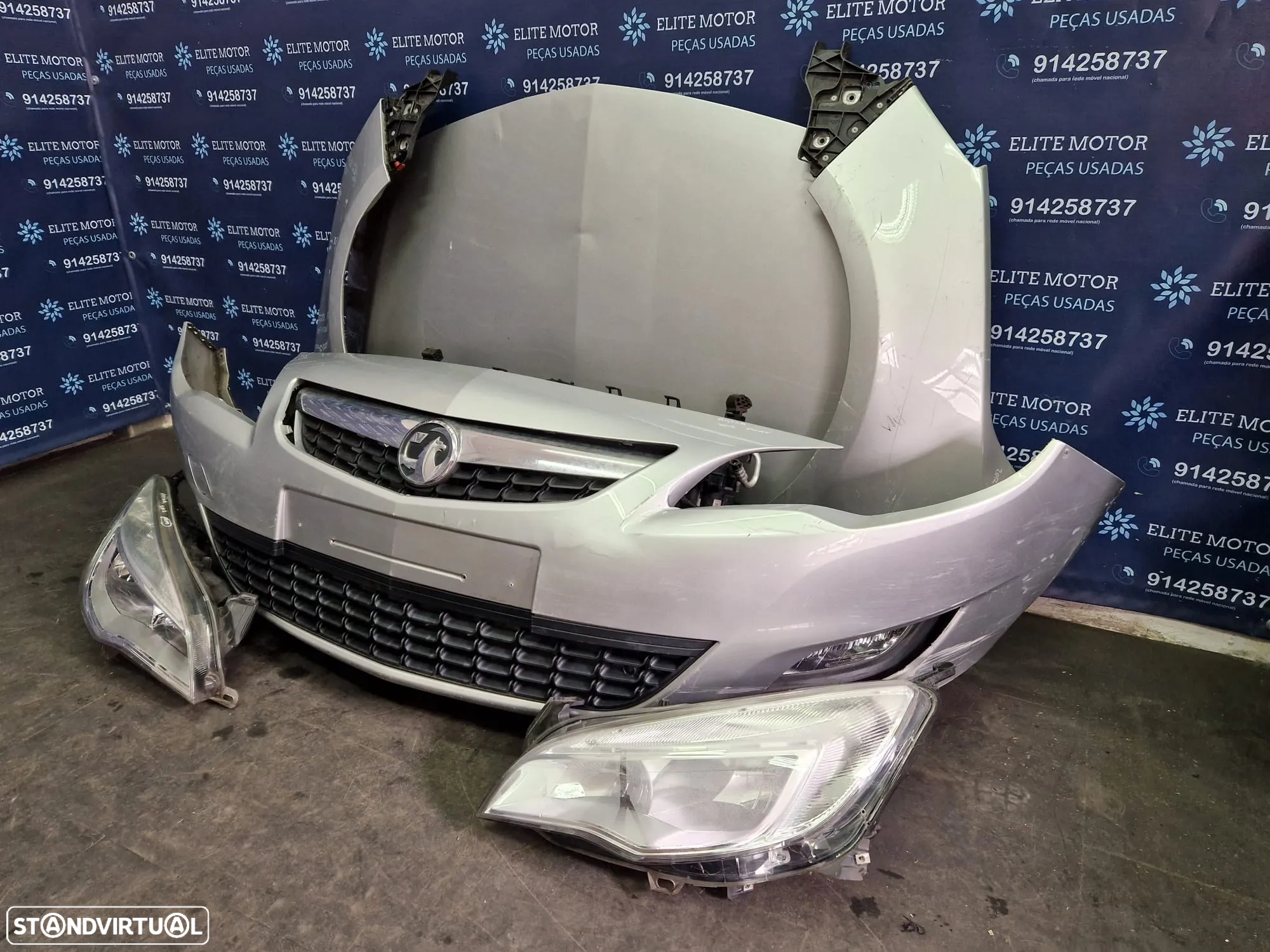 Frente completa usada OPEL ASTRA J 5 PORTAS capot parachoques guardalamas oticas - 2