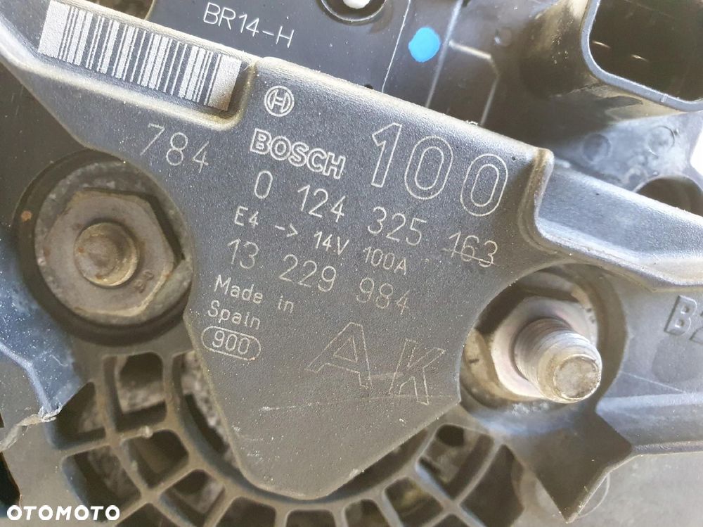 ALTERNATOR Opel Astra III H 1.6 16V _ bosch 100A 0124325163 13229984 AK Alt - 2