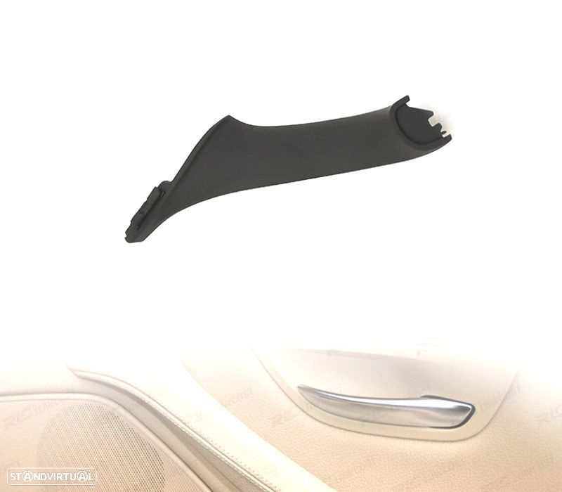PUXADOR DE PAINEL DE PORTA ESQUERDO PARA BMW SERIE 5 F10 F11 F18 PRETO - 1