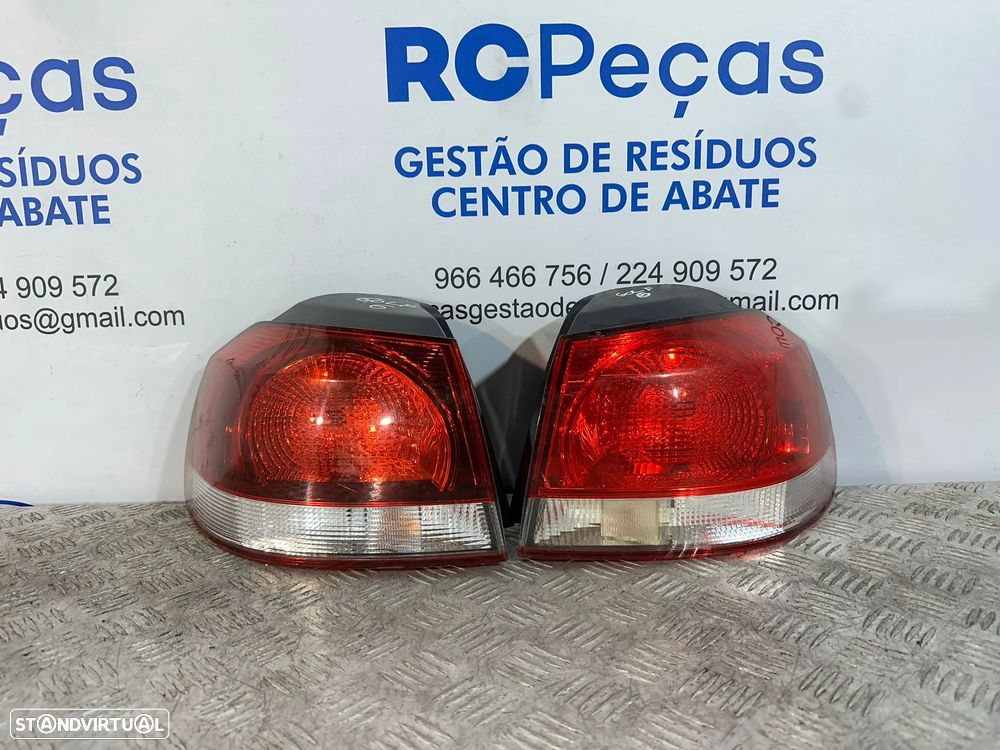 .Conjunto Farolins Tras Traseiro Esquerdo Direito Original Volkswagen VW Golf 6 Mk6 5k0945096E 5k0945095E 2008 - 2013