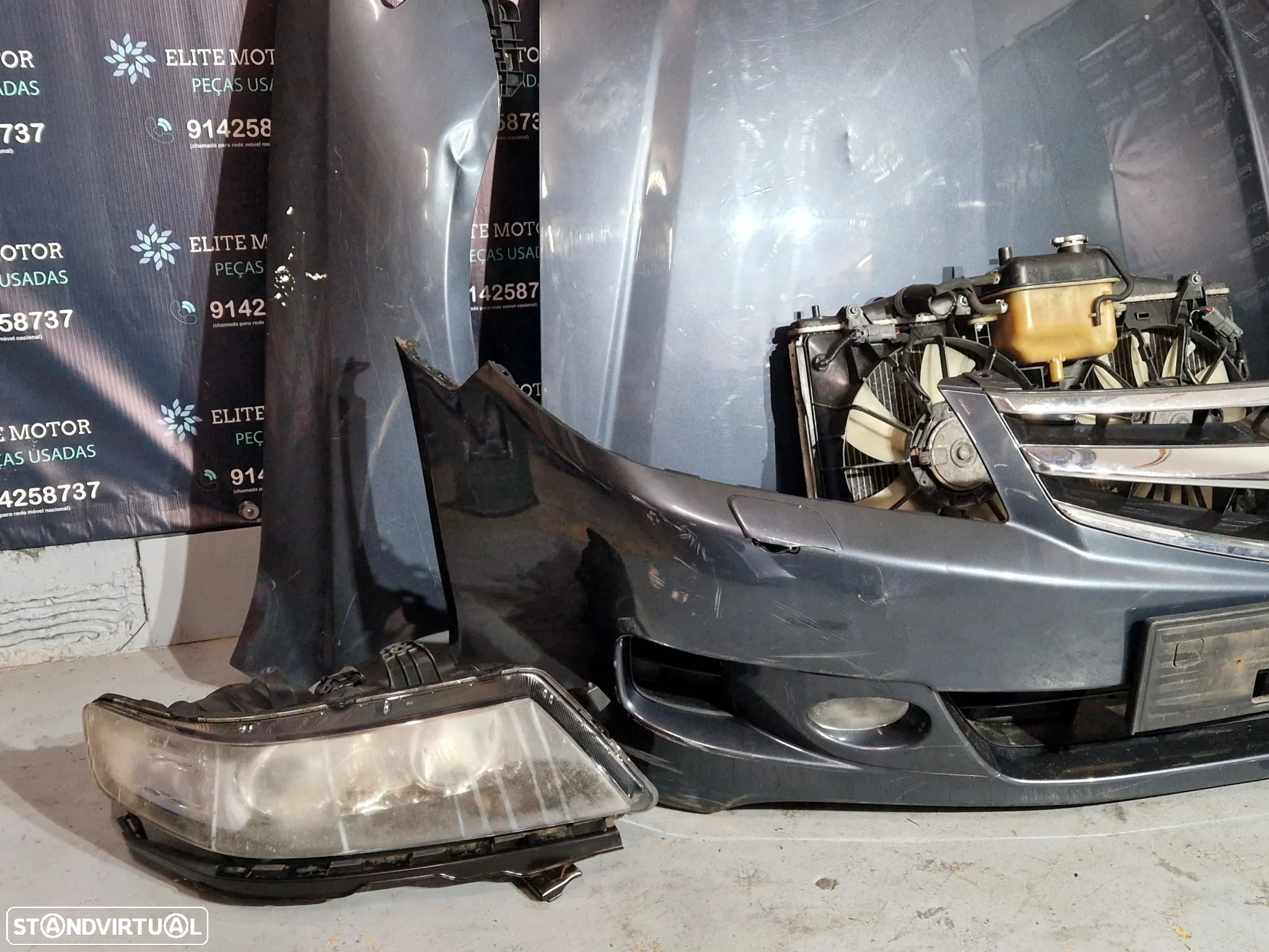 Frente completa usada HONDA ACCORD 2.2 CTDI FACELIFT parachoques guardalamas oticas capot RESTYLE - 5