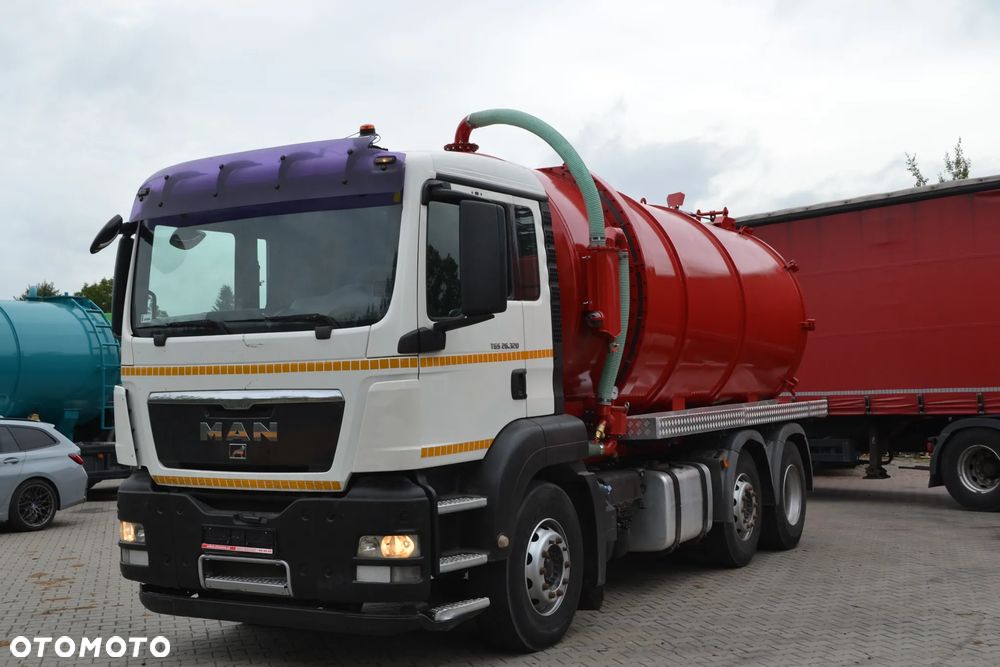 MAN TGS 26.320 2011 MANUALNA SKRZYNIA BIEGÓW ASENIZACYJNY SZAMBIARKA NOWA BECZKA 20 m³ OŚ SKRĘTNA - 1