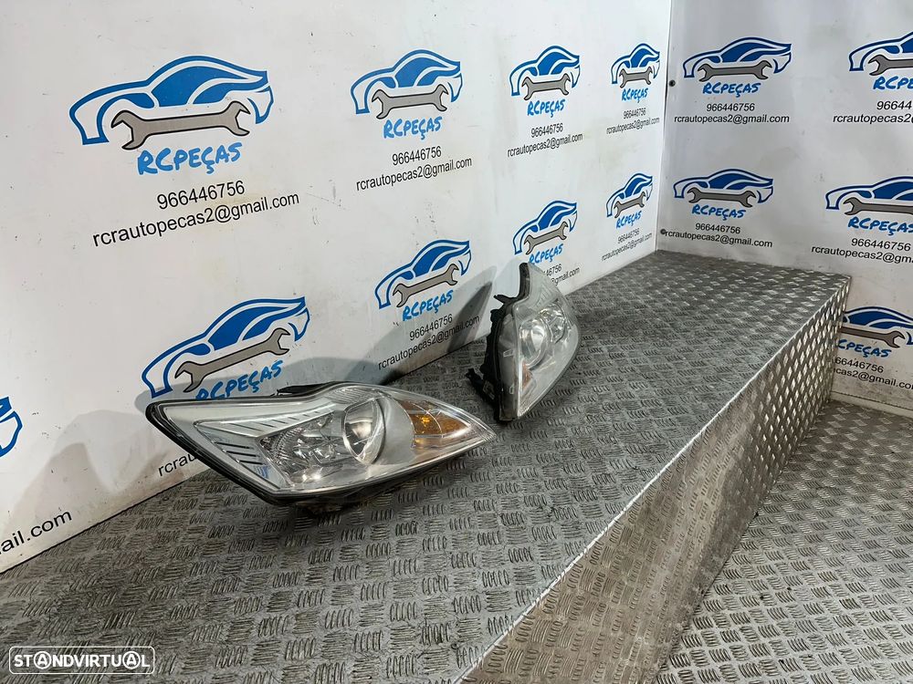 Conjunto Farois Oticas Frente Frontais Original Ford Focus 2 MK2 Fase 2 2007 - 2010 - 3