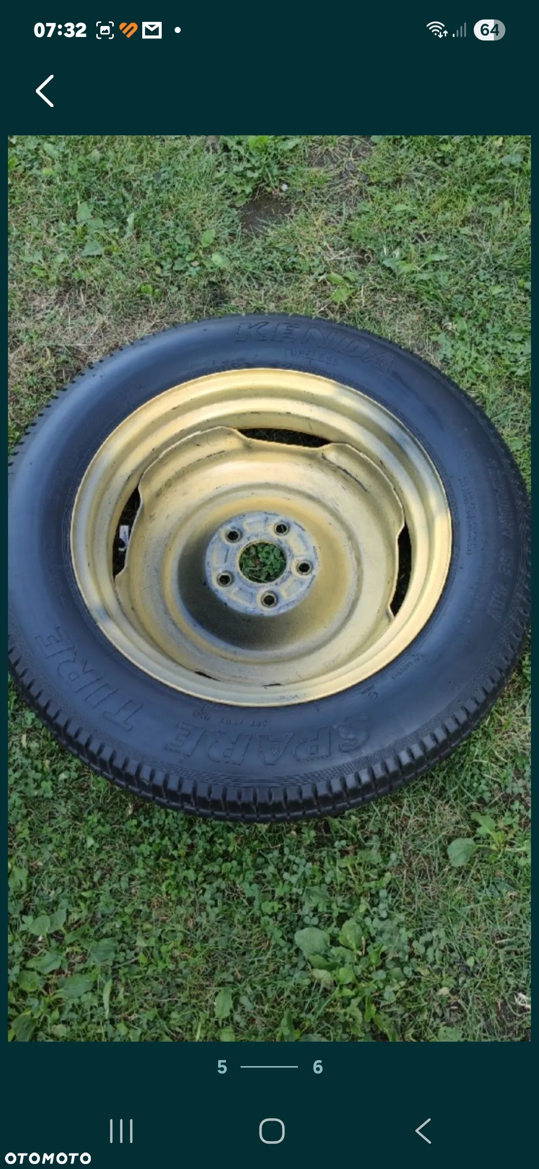 Koło dojazdowe zapas honda crv 5x114,3. T155/90D17 - 3
