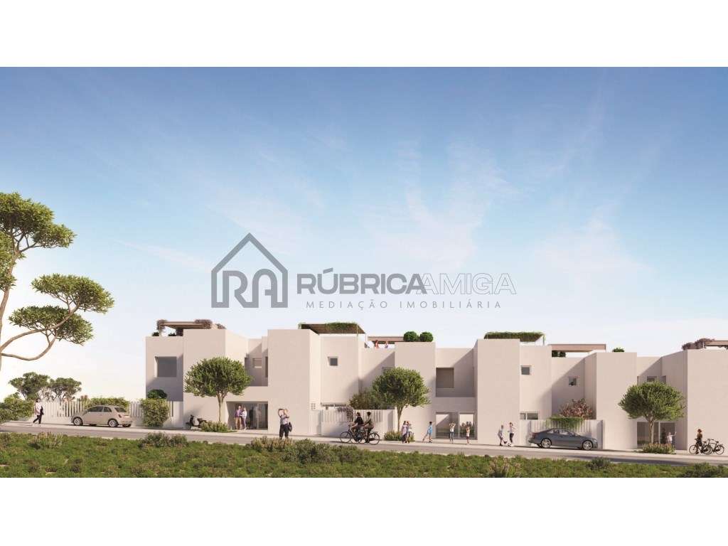 Seis moradias modernas e geminadas, cada uma com um jardim privativ... - Grande imagem: 5/16