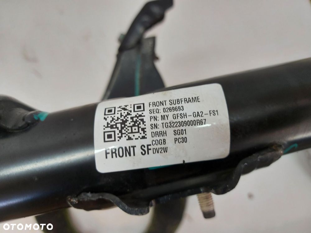 TESLA MODEL Y 2022r, napęd tył rama kołyska wózek trawers - 4