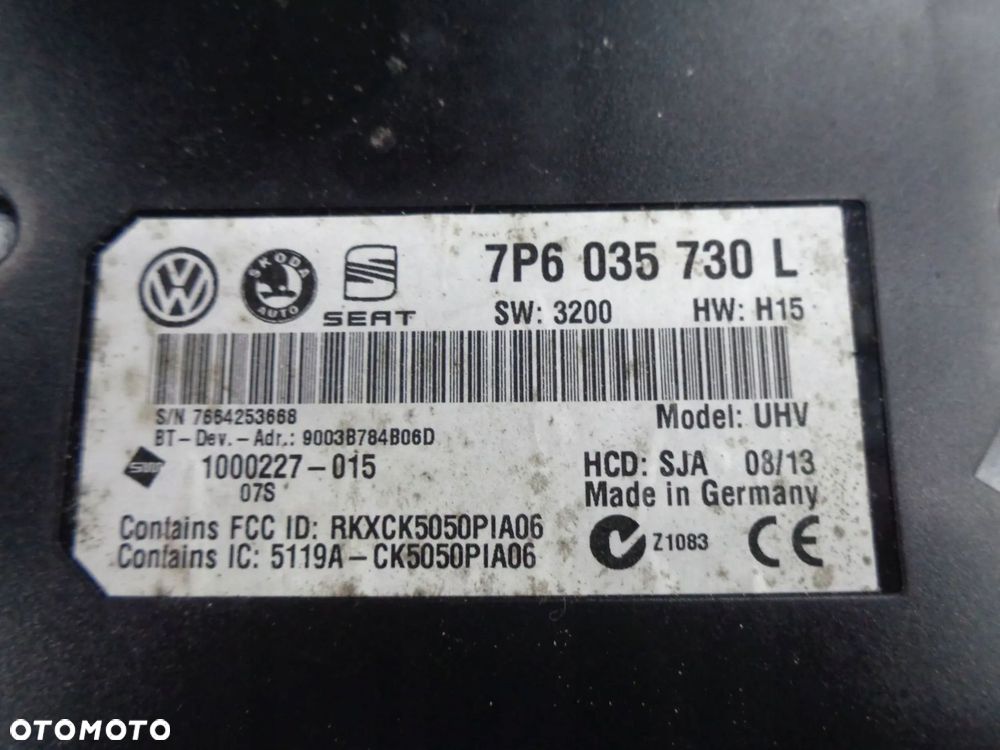 vw touareg i moduł sterownik bluetooth 02-10r - 2