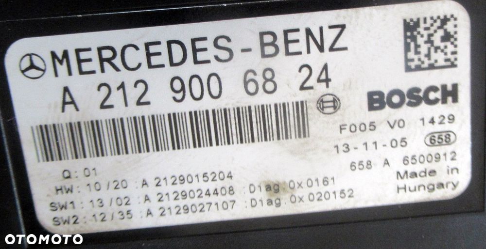 MERCEDES GLK X204 LIFT 2.2 CDI MODUŁ STEROWNIK SKRZYNKA SAM A2129006824 - 4