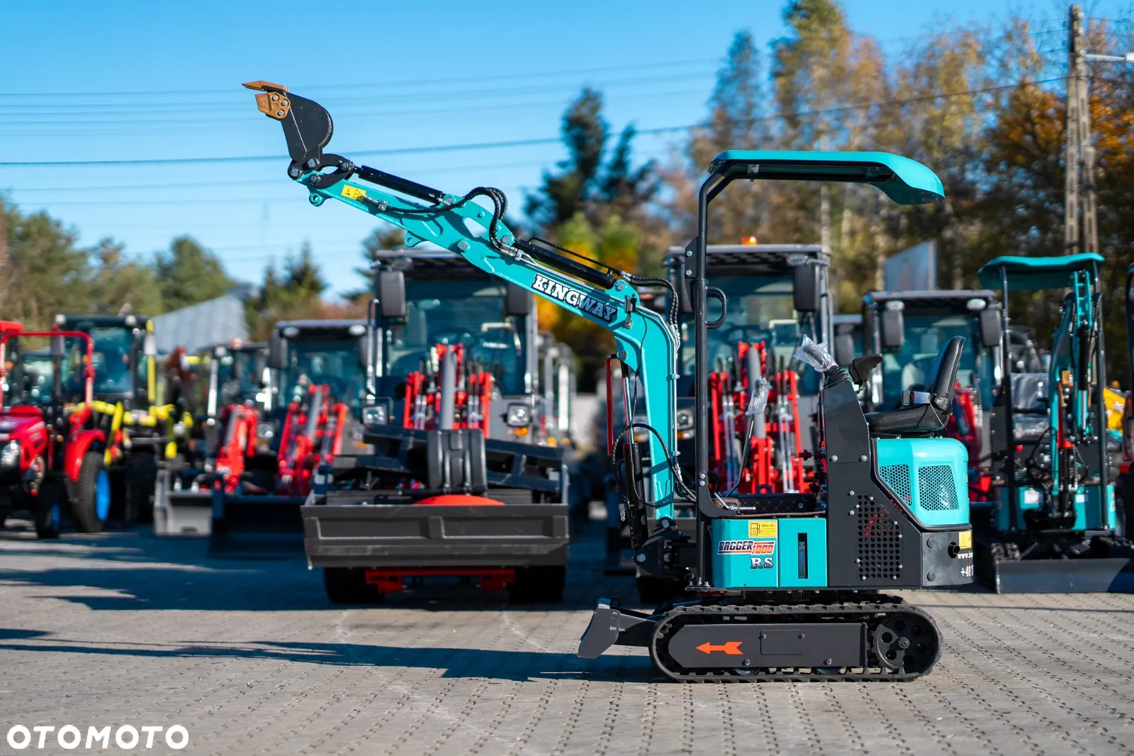 Kingway BAGGER 1000 Joistick Ramię Skrętne 1200kg 3 łyżki - 8