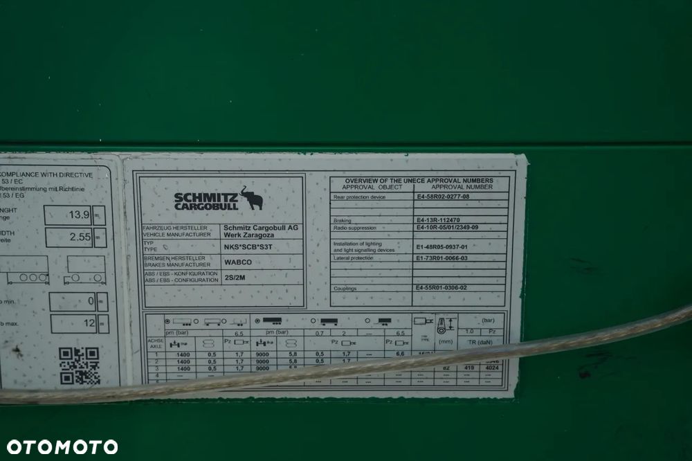 Schmitz Cargobull FIRANKA / STANDARD / 2x OŚ PODNOSZONA / SAF / PLANDEKA ZBROJONA / - 28