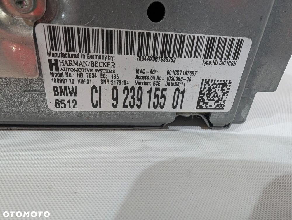 BMW F10 F11 RADIO NAWIGACJA KOMPLET 9206444 9239155 9243897 - 5