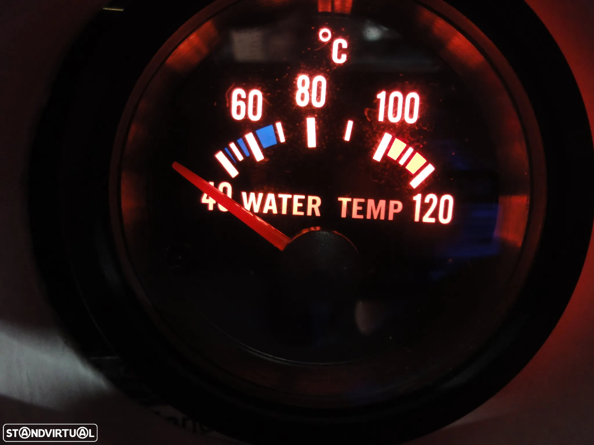 Manómetro fundo preto estilo VDO / Od school disponível em Amperímetro, pressão do turbo, pressão do oleo, temperatura do oleo, temperatura da água, voltagem, vacuo - 33