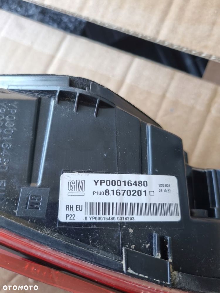 OPEL GRANDLAND X LAMPA LED LEWA PRAWA TYŁ TYLNIA TYLNA 81670201 81670101