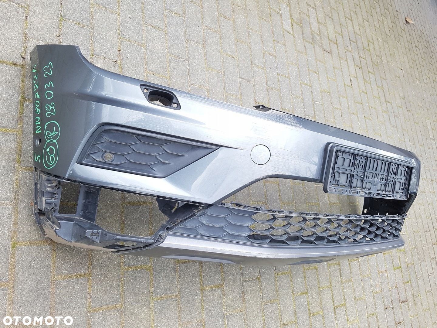 VW TIGUAN ALLSPACE zderzak przód spoiler kratka 5NN807221 6PDC - 3