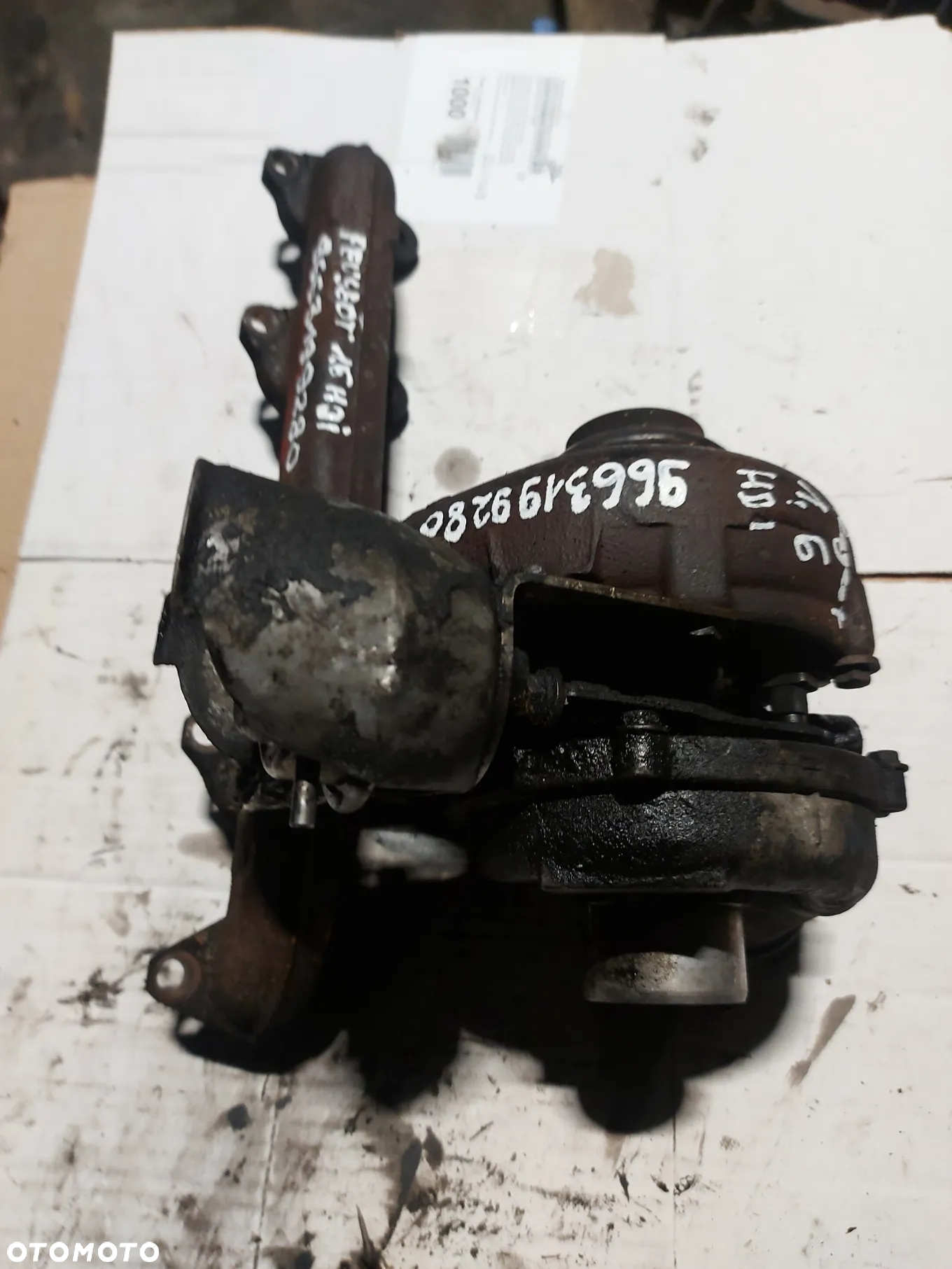 Turbosprężarka turbina Peugeot 1.6hdi 9663199280 - 4
