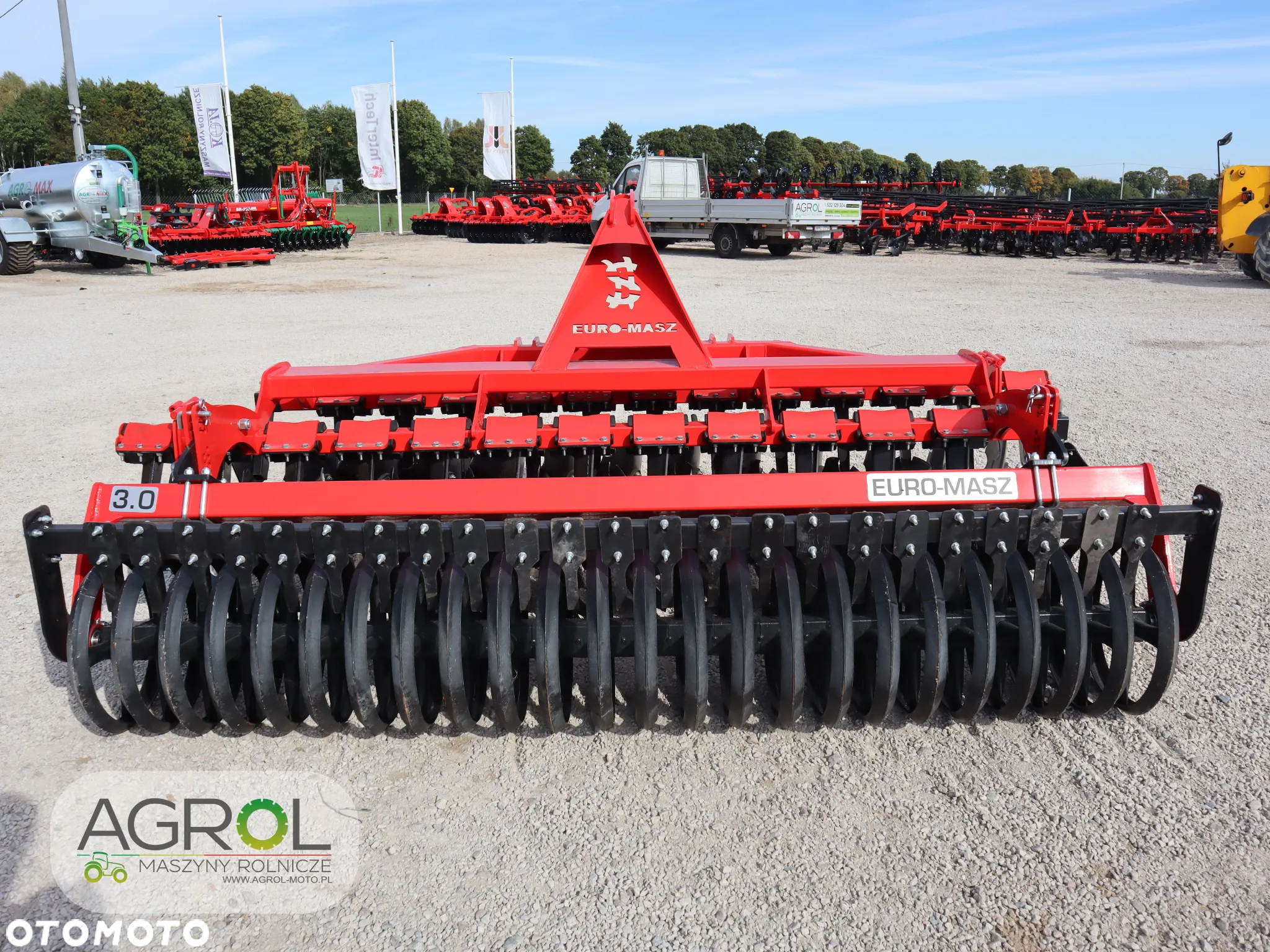 Brona talerzowa Euro-Masz 3m talerzówka; rura, daszek; Agro-Factory - 5
