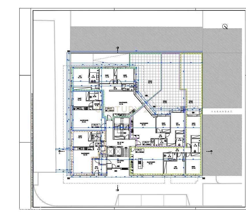 Apartamento T3 de luxo no novo Empreendimento ICONIC CAPARICA - Costa - Grande imagem: 4/6