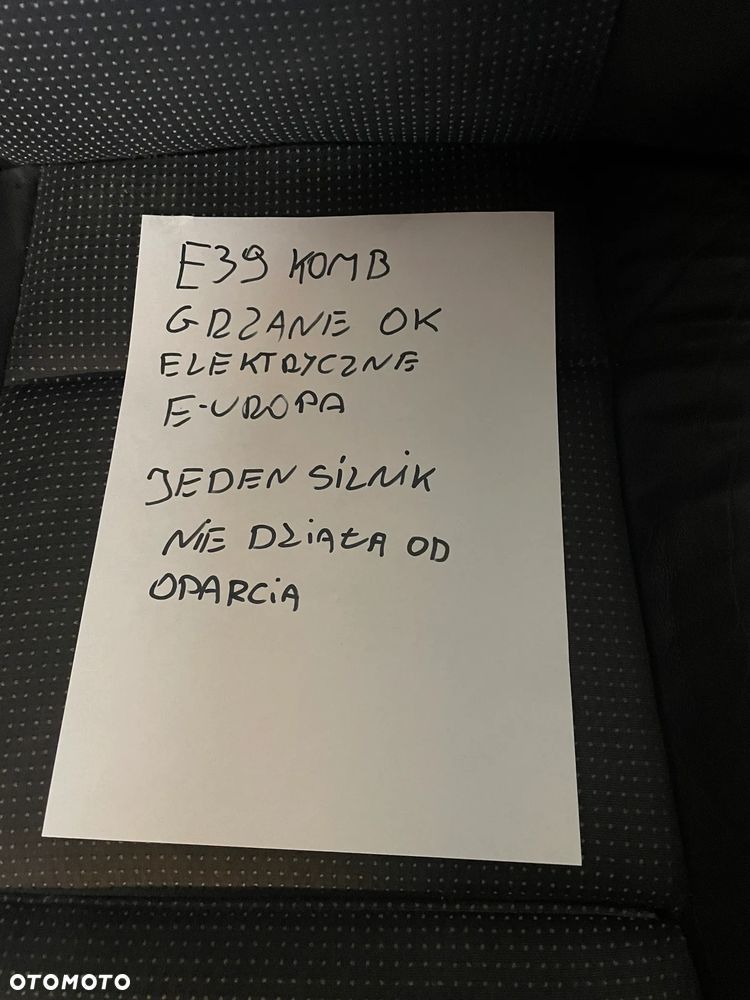 FOTELE FOTEL KANAPA BOCZKI BMW E39 KOMBI M PAKIET WERSJA exclusive PODGRZEW - 8
