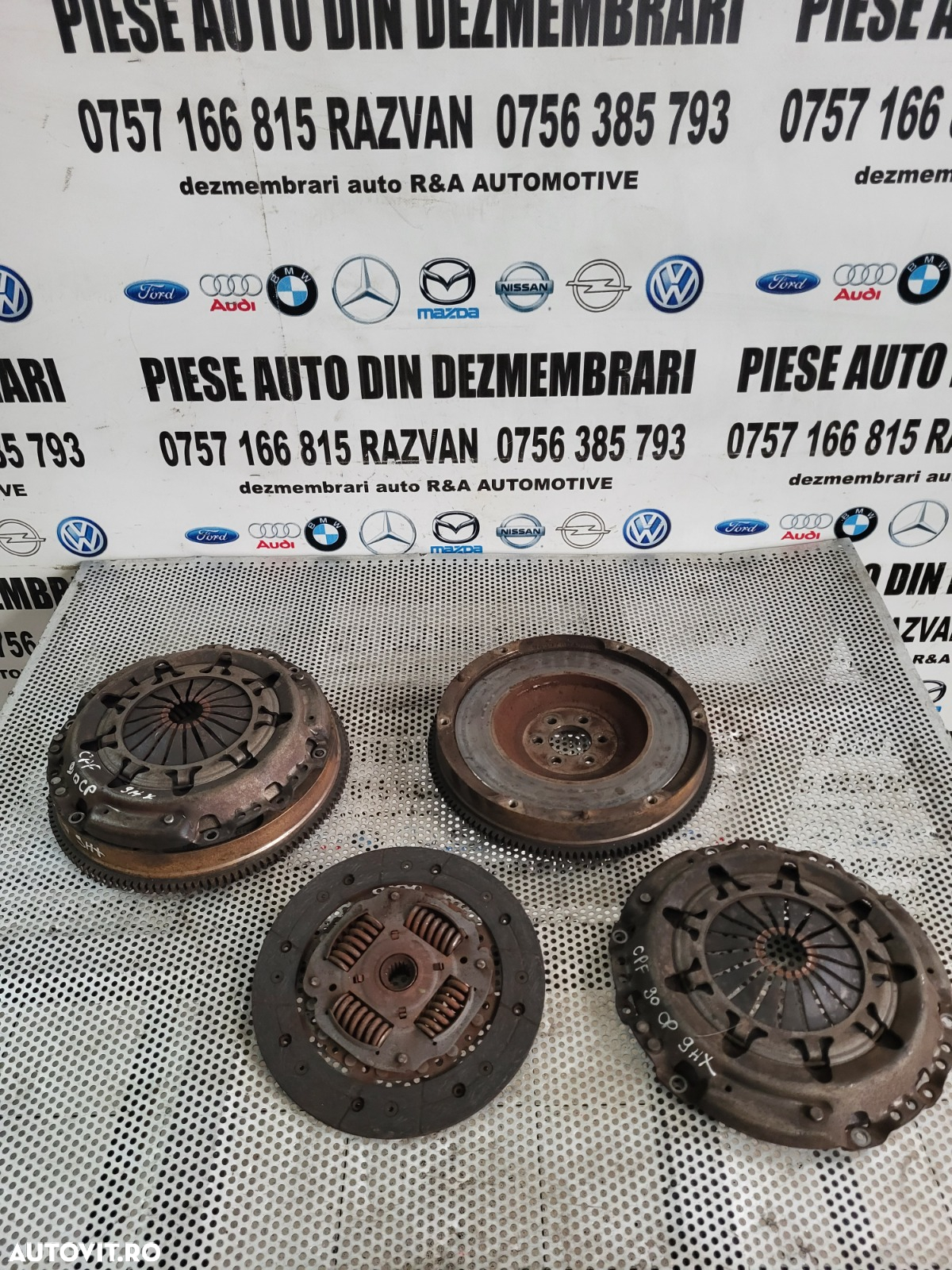 Kit Ambreiaj Volanta Masa Simpla Disc Placa Ford Focus 2 C Max Citroen Peugeot 1.6 Tdci Hdi An 2004-2005-2006-2007-2008-2009 5+1 Trepte 90 Cai - 6