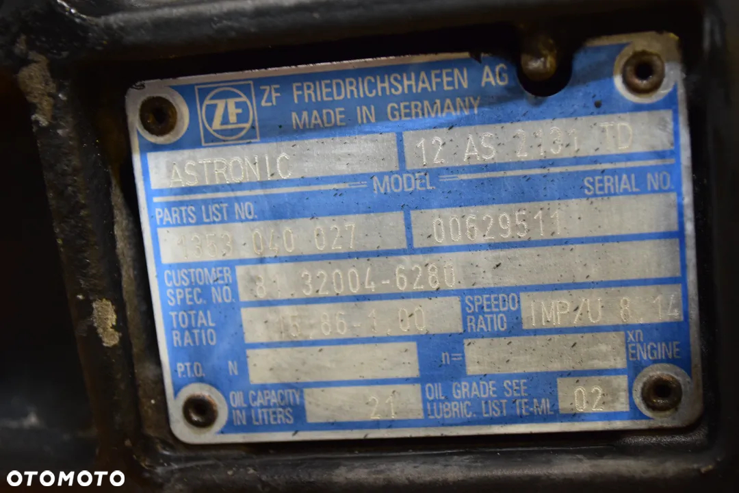 SKRZYNIA BIEGÓW 12AS2131TD INTARDER MAN TGS - 4