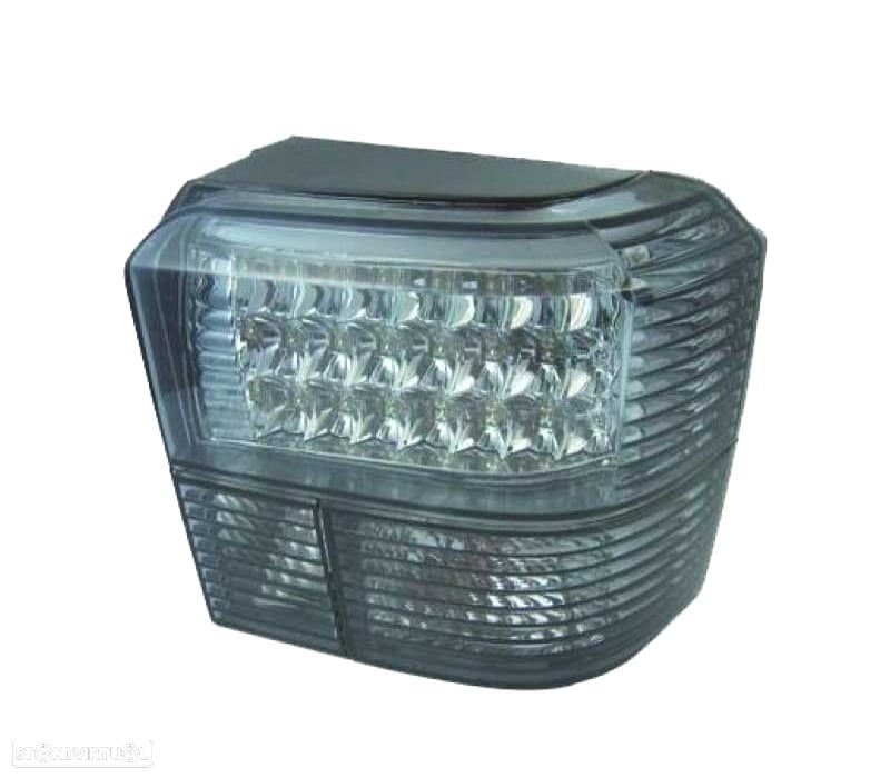 FARÓIS TRASEIROS VOLKSWAGEN VW T4 TRANSPORTER CARAVELLE 90-03 LED PRETO - 5