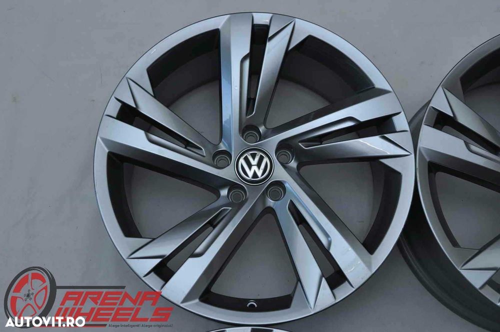 Jante Noi 19 inch Originale VW Tiguan 2 5NA ET38 R19 Gri Antracit - 2