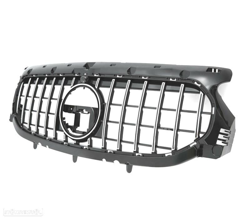 GRELHA FRONTAL MERCEDES GLA H247 AMG 20- LOOK GT PRATEADA - 2