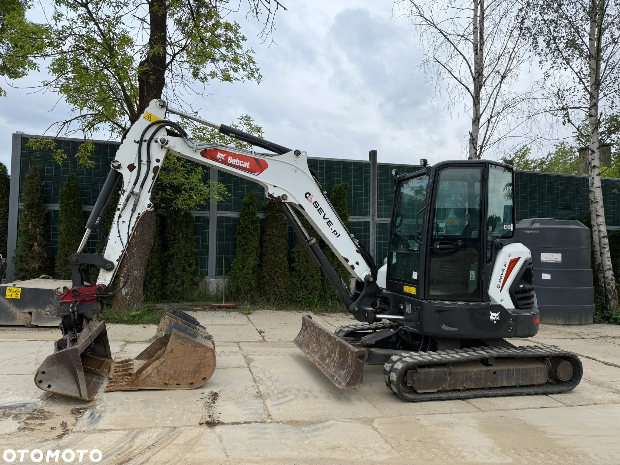 Bobcat E 50 z - Szybkozłacze hydr. , skarpówka hydrauliczna , łyżka 30 cm + 60 cm - 16