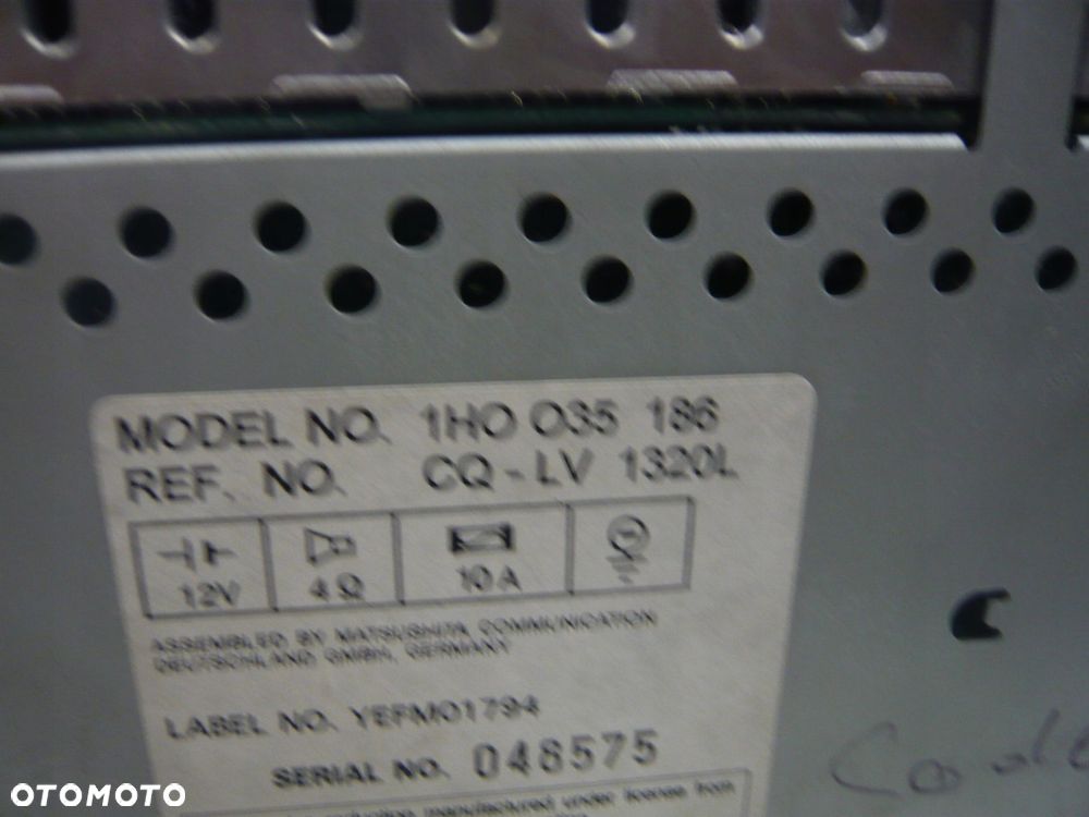 radio 1h0035186 gamma vw passat golf - 2